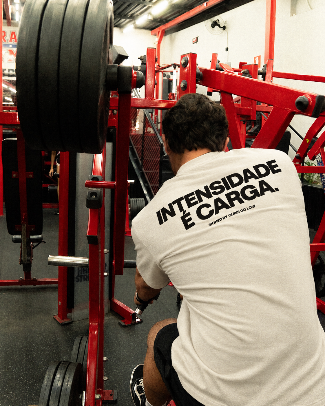 Camiseta Oversized Intensidade é Carga - Offwhite