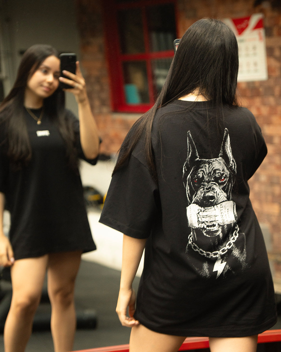 Camiseta Oversized - Monster Dobermann