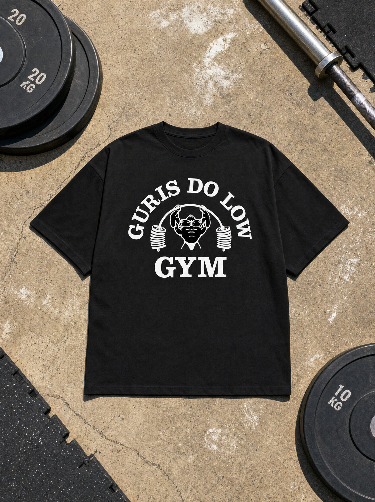 Camiseta Oversized - Guris Gym Preta