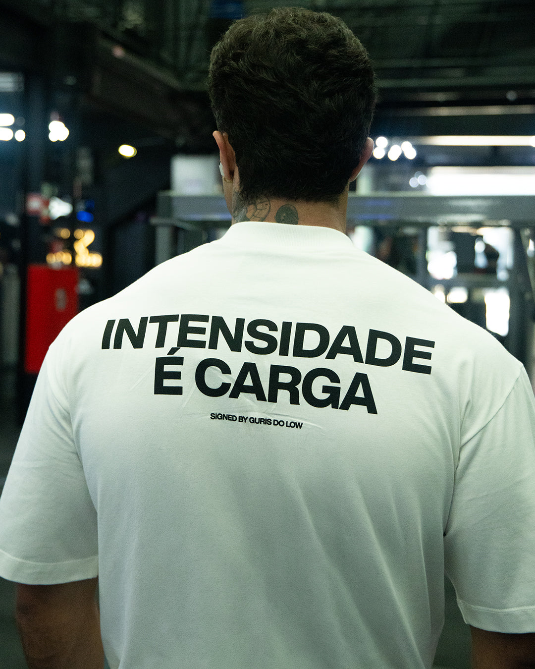 Camiseta Oversized Intensidade é Carga - Offwhite